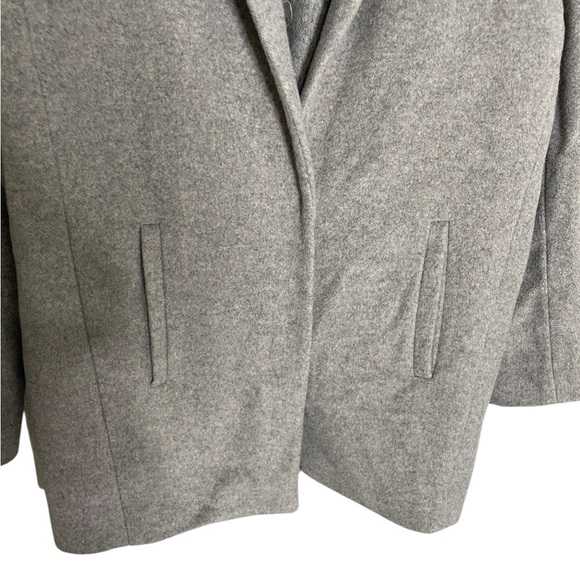Ann Taylor Gray Wool Blend Peacoat XS Petite - Picture 4 of 5